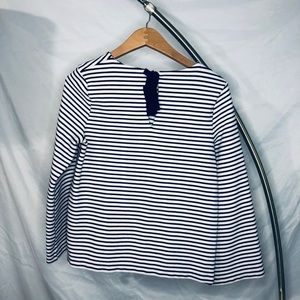 Black and white blouse